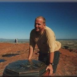 David at the top of the Rock