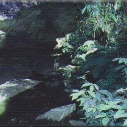 The Overhang walk takes you to this cave (3km return)