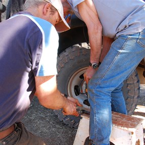 Drilling the towbar hitch at Jupiter Well