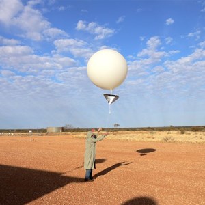 The weather balloon goes up