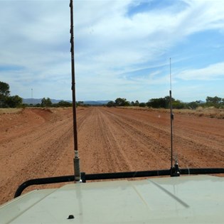 The road was wide and in good condition
