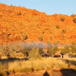 Camp fire mist - Desert Queen Baths, Karlamilyi (Rudall River) NP