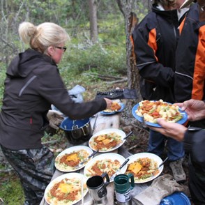 Dinner time on our first night