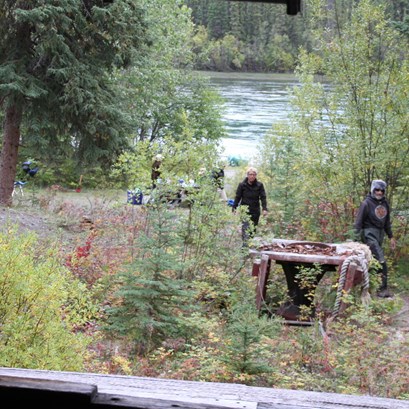 Our camp at Hootalinqua
