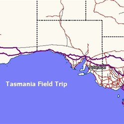 Trip Map Tasmaina 2004-2005