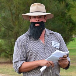 Mark Stewart from Bungaree Station giving all riders a run down on where they will travel