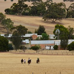 The last riders leaving Bungaree Station