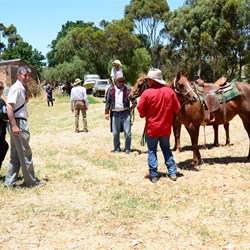 Now it was time to dismount and be greeted by some of the crowd