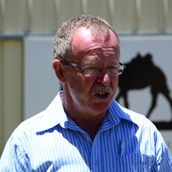 Local MP Geoff Brock address the crowd