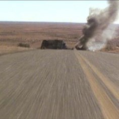 Shot of road from film