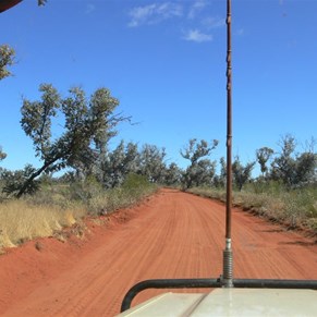 Anne Beadell highway, freshly graded