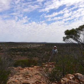 View from the hill near Malcolm Dam