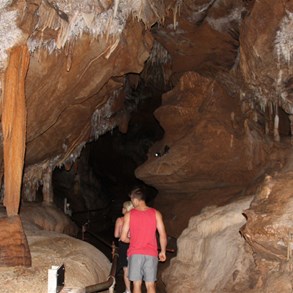 The Crown Prince in the expansive Royal Cave