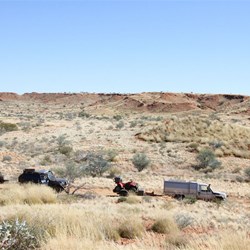 The convoy on the track