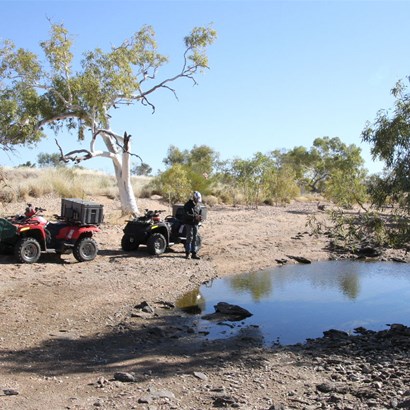 Water in the western regions of the Watrara Creek