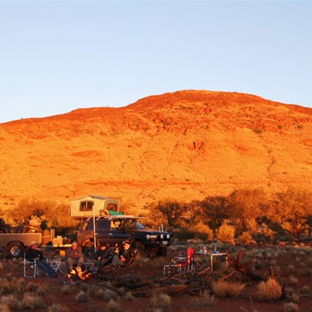 Setting sun on Mt Fraser