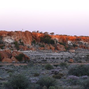 Sunset on The Granites