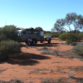 Next morning, a new camp.