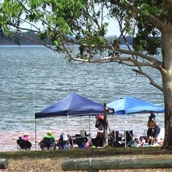 Gazebos by Lake Barambah