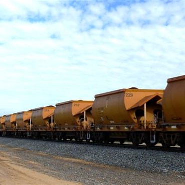 Ore train heading for Geraldton