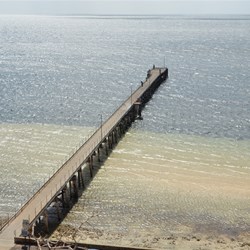 Looking down to the Wool Bay Jetty