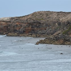 The cliffs became taller the further west we travelled
