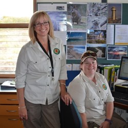 Some of the very friendly National Parks staff that greet visitor into the Park