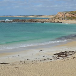We had Shell Beach all to ourselves