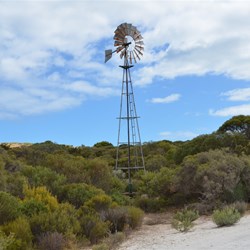 There are 2 old roadside windmills in Innes National Park
