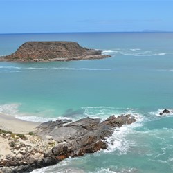 The deep water was crystal clear