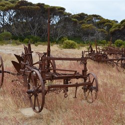 Old farming equipment at Inneston