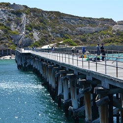 Stenhouse Bay Jetty is popular with anglers