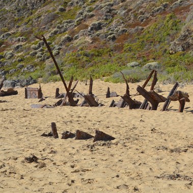 Remains of the Ethel Wreck