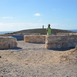 The start of the West Cape Lighthouse walk