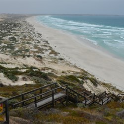 Fine rain falling at Daly Head Beach