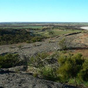 Part of the Kulin bush racecourse seen from the top of Jilakin Rock