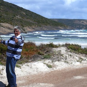 Testing the wind at Cape le Grand