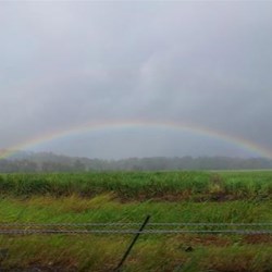A special double rainbow on the way