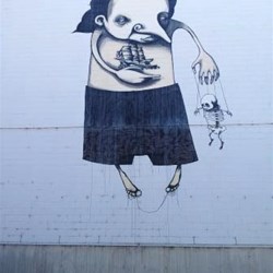 Geelong - you can see how big it is, that's my bag on the ground under it