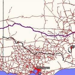 Peterbrough to Sydney Map