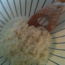 Strained kefir grains