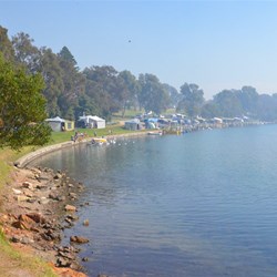 Waterfront unpowered sites are busy