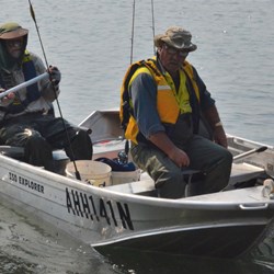 John and Darrel heading out to fish