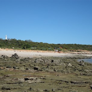 The bay below the lighthouse