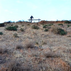 John at the top of the slope where I needed to be rescued!
