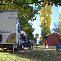 our campsite with John and Barb phoning home