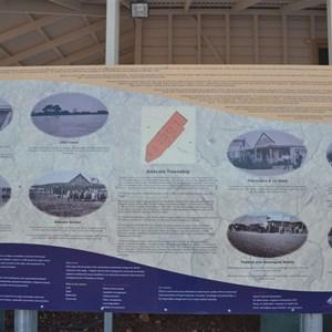 Information outside Community Hall