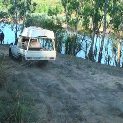 Ross heads for the river