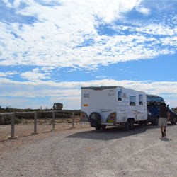 Lunching at one of the viewing areas