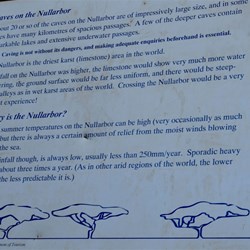 information board at Caiguna Blowhole
